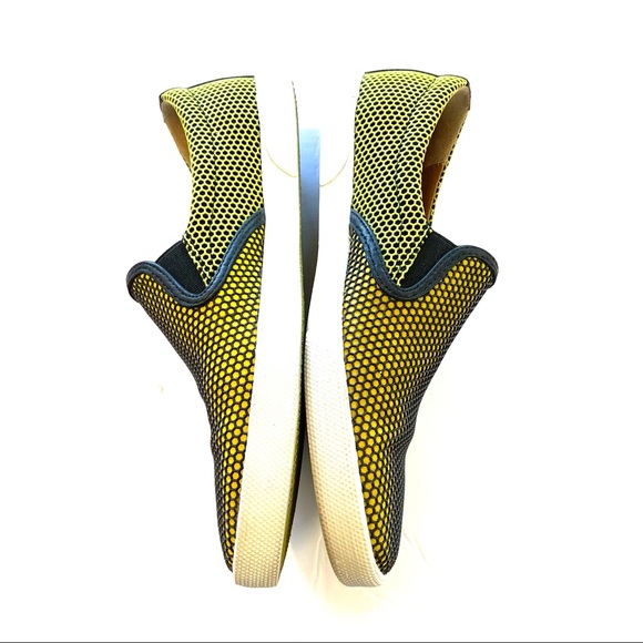 Jimmy Choo slip on shoes demi honeycomb skate sneakers acid yellow neon - Picture 4 of 8